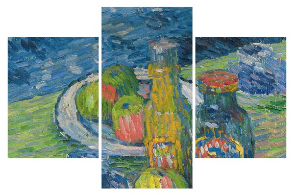 Kép - Alexej von Jawlensky, Still Life with Bottles and Fruit, reprodukciók (90x60 cm)
