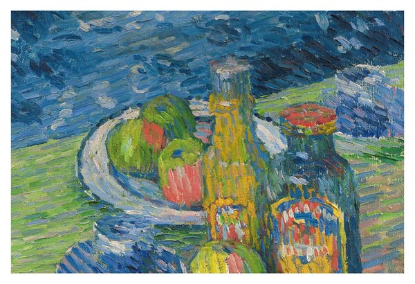 Kép - Alexej von Jawlensky, Still Life with Bottles and Fruit, reprodukciók (90x60 cm)