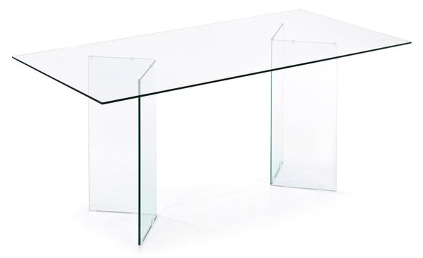 Üveg étkezőasztal 90x180 cm Burano – Kave Home
