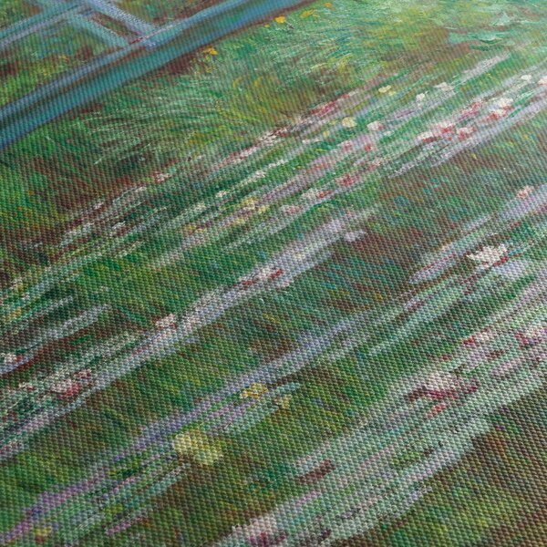 Kép - Claude Monet, The Japanese Footbridge, reprodukciók (órával) (90x30 cm)