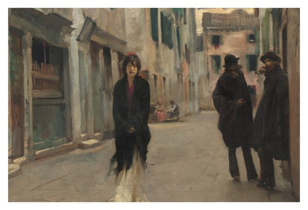 Kép - John Singer Sargent, Street in Venice, reprodukciók (90x60 cm)