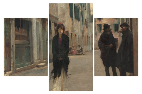 Kép - John Singer Sargent, Street in Venice, reprodukciók (90x60 cm)