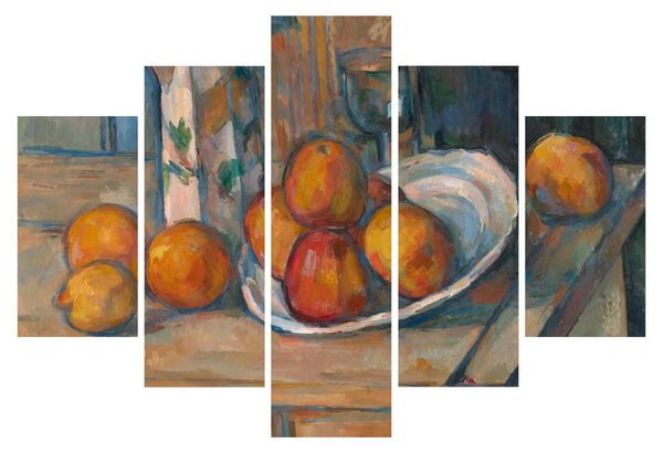 Kép - Paul Cézanne, Still Life with Milk Jug and Fruit, reprodukciók (150x105 cm)