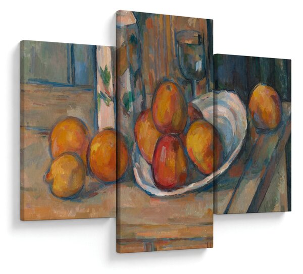 Kép - Paul Cézanne, Still Life with Milk Jug and Fruit, reprodukciók (90x60 cm)