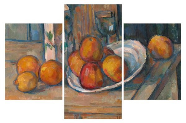 Kép - Paul Cézanne, Still Life with Milk Jug and Fruit, reprodukciók (90x60 cm)