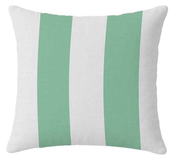 Szett 2 db dekoratív párnahuzat STRIPES 45x45 cm, fehér-zöld