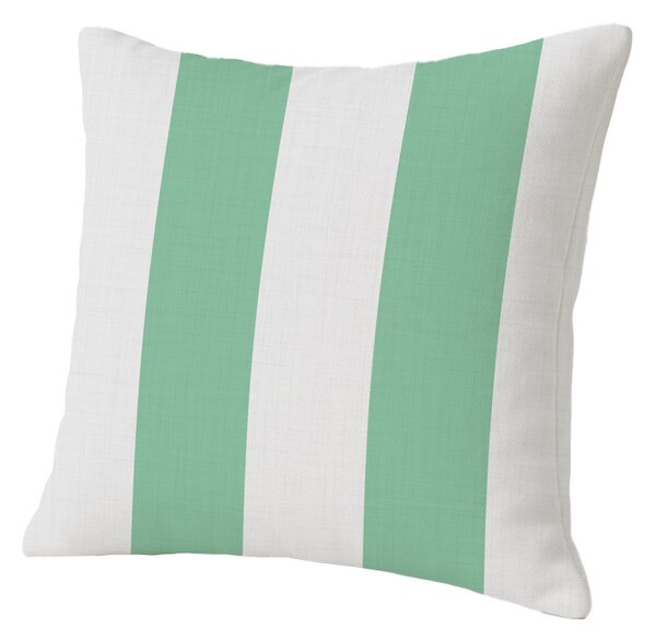 Szett 2 db dekoratív párnahuzat STRIPES 45x45 cm, fehér-zöld