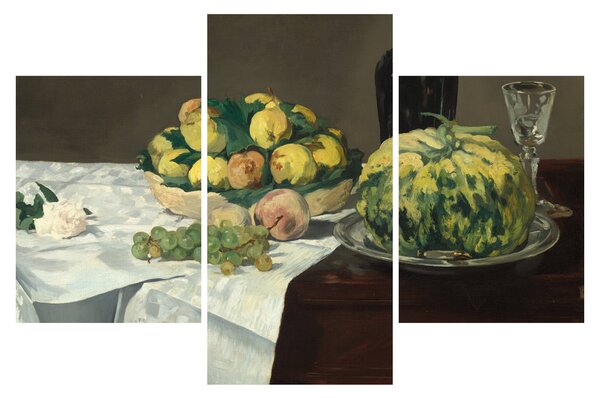Kép - Edouard Manet, Still Life with Melon and Peaches, reprodukciók (90x60 cm)