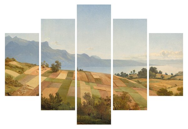 Kép - Alexandre Calame, Swiss Landscape, reprodukciók (150x105 cm)