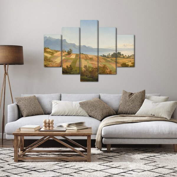 Kép - Alexandre Calame, Swiss Landscape, reprodukciók (150x105 cm)