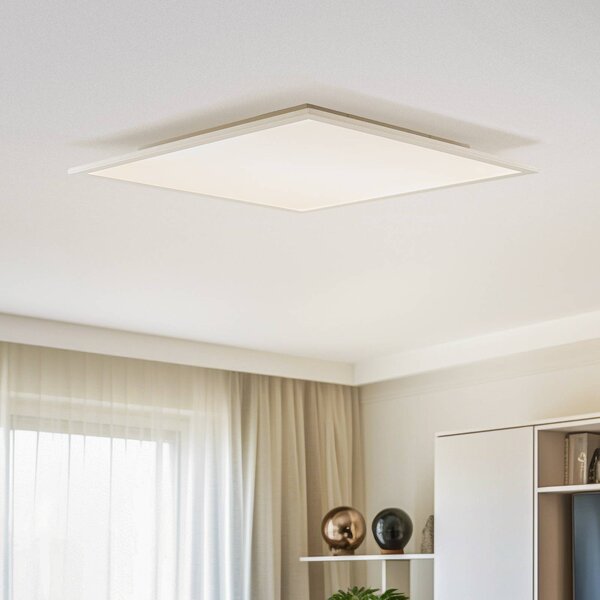 Lindby LED panel Livel, 4000K, 62 cm x cm, ezüst, fém, Alu / szürke / cink, Konyha, Műanyag, Modern
