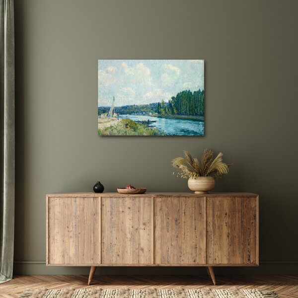 Kép - Alfred Sisley, The Banks of the Oise, reprodukciók (70x50 cm)