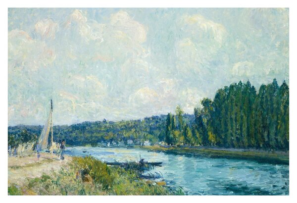 Kép - Alfred Sisley, The Banks of the Oise, reprodukciók (90x60 cm)