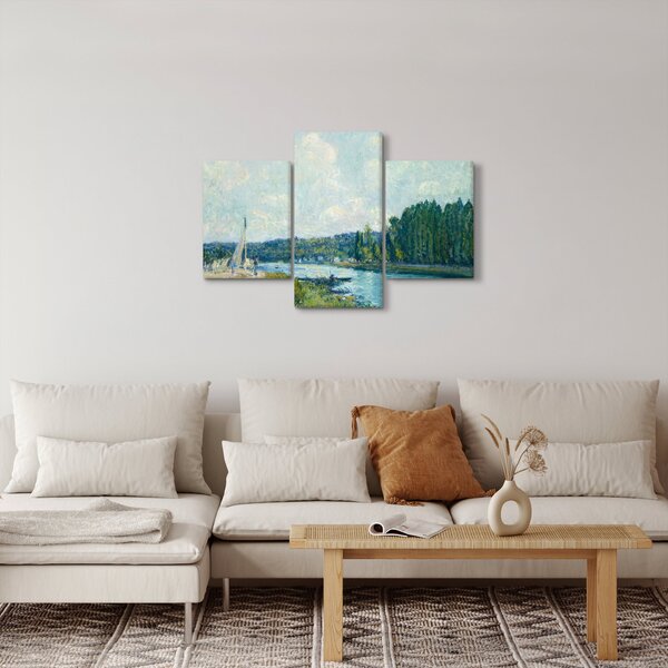 Kép - Alfred Sisley, The Banks of the Oise, reprodukciók (90x60 cm)
