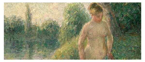 Kép - Camille Pissarro, The Bather, reprodukciók (120x50 cm)