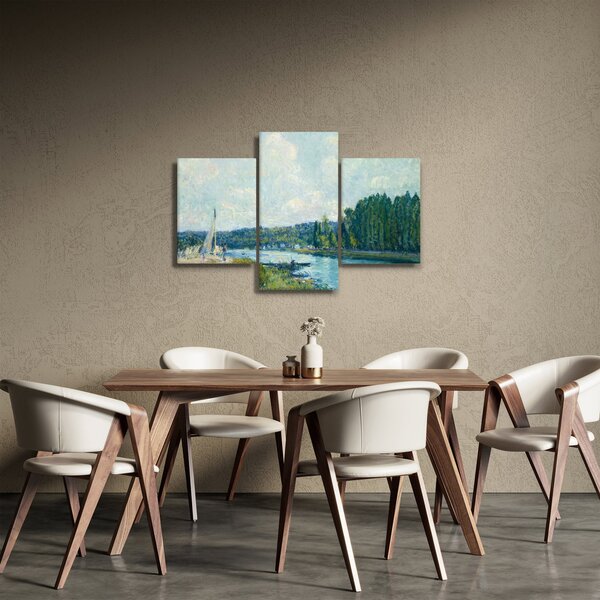 Kép - Alfred Sisley, The Banks of the Oise, reprodukciók (90x60 cm)