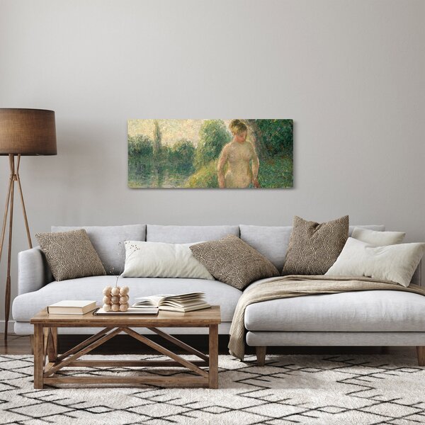 Kép - Camille Pissarro, The Bather, reprodukciók (120x50 cm)