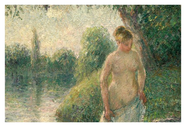 Kép - Camille Pissarro, The Bather, reprodukciók (90x60 cm)