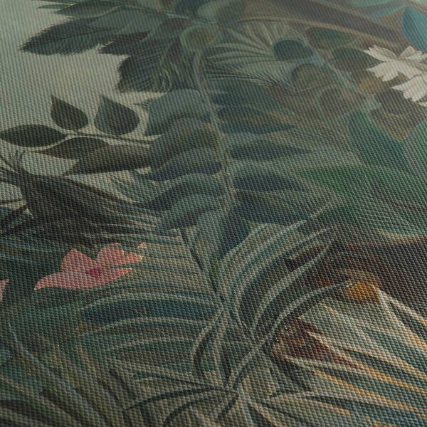 Kép - Henri Rousseau, The Equatorial Jungle, reprodukciók (órával) (90x30 cm)