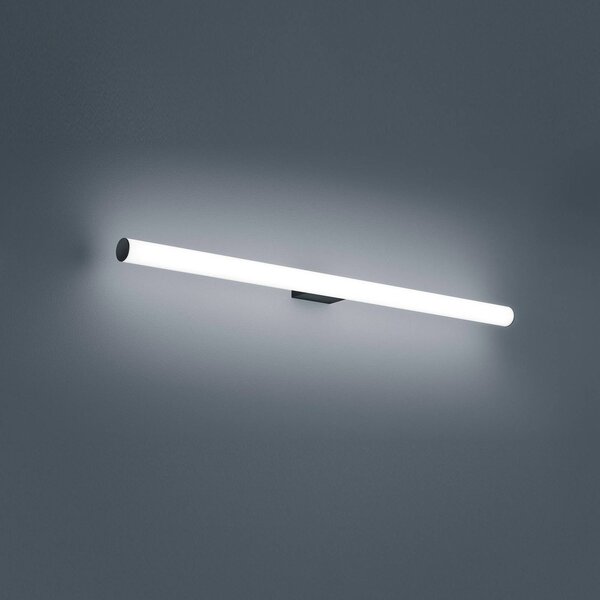 Helestra Loom LED tükör lámpa fekete 90 cm, Fehér / opál, Fürdőszoba, Műanyag, Modern