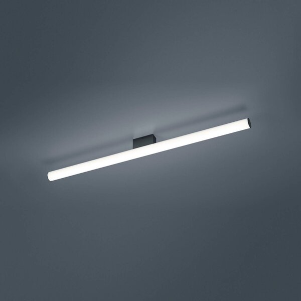 Helestra Loom LED tükör lámpa fekete 90 cm, Fehér / opál, Fürdőszoba, Műanyag, Modern