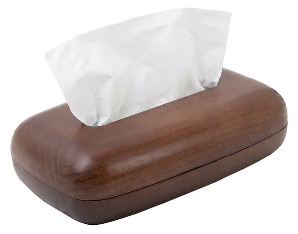 King Home SHP Woodie Zsebkendőtartó Fa Barna