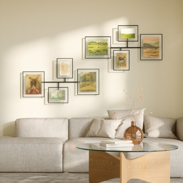 Umbra Flute Wall 4 részes fényképkeret szett fém fekete