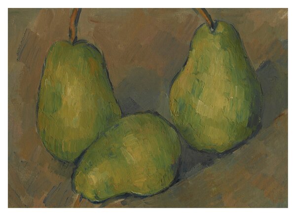 Kép - Paul Cézanne, Three Pears, reprodukciók (70x50 cm)