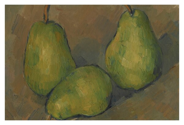 Kép - Paul Cézanne, Three Pears, reprodukciók (90x60 cm)