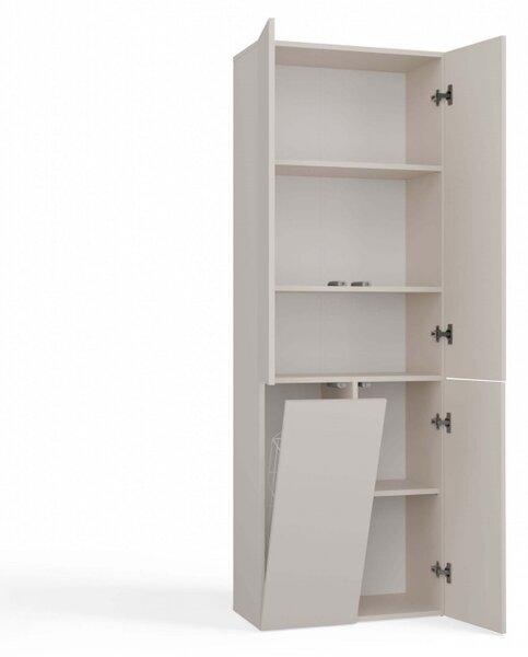 Fürdőszobaszekrény 60 cm szennyestartóval ATSO 5 - kasmír