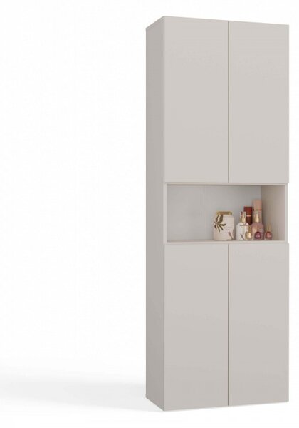 Fürdőszobaszekrény 60 cm szennyestartóval és polccal ATSO 6 - kasmír