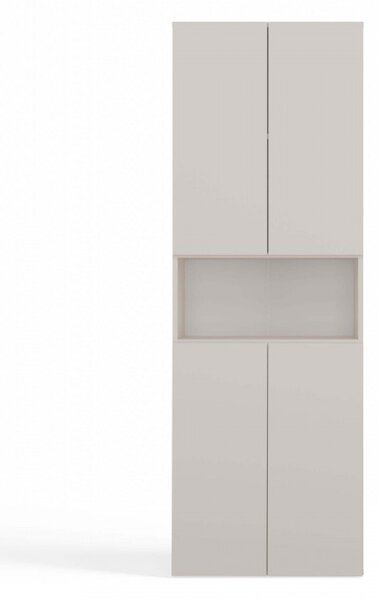 Fürdőszobaszekrény 60 cm szennyestartóval és polccal ATSO 6 - kasmír