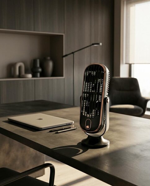 SHP Flow Hordozható Ventilátor Fekete USB-C Töltéssel