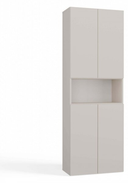 Fürdőszobaszekrény 60 cm szennyestartóval és polccal ATSO 6 - kasmír