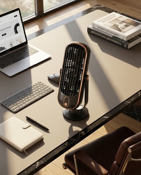 SHP Flow Hordozható Ventilátor Fekete USB-C Töltéssel