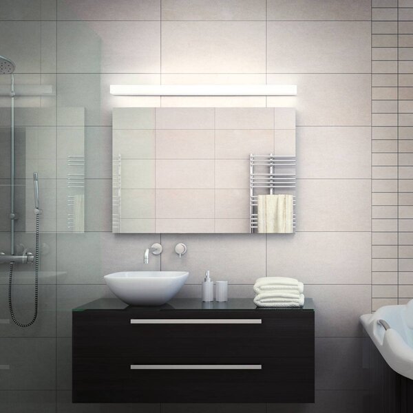 Helestra Lado - LED tükör lámpa 90 cm, Króm / ezüst, Fürdőszoba, fém, Modern