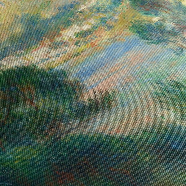 Kép - Auguste Renoir, View of Monte Carlo from Cap Martin, reprodukciók (órával) (90x30 cm)