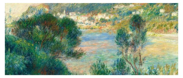 Kép - Auguste Renoir, View of Monte Carlo from Cap Martin, reprodukciók (120x50 cm)