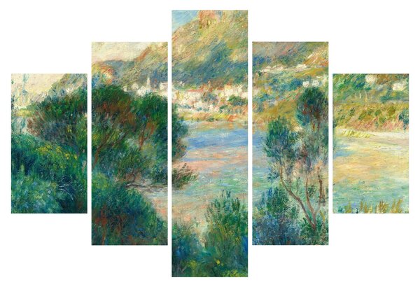Kép - Auguste Renoir, View of Monte Carlo from Cap Martin, reprodukciók (150x105 cm)