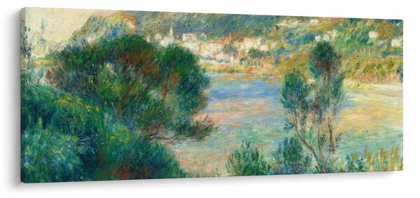 Kép - Auguste Renoir, View of Monte Carlo from Cap Martin, reprodukciók (120x50 cm)