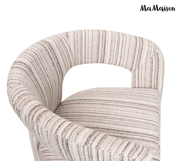 MaMaison Maximo Fotelszék Fonott Szövet Bézs Soft Modern