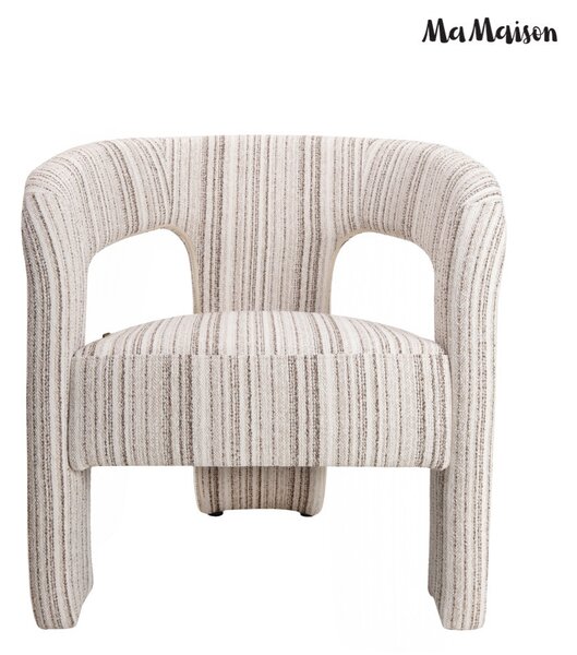 MaMaison Maximo Fotelszék Fonott Szövet Bézs Soft Modern