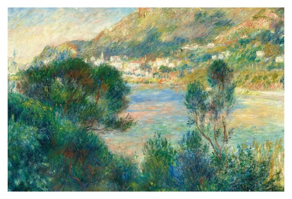 Kép - Auguste Renoir, View of Monte Carlo from Cap Martin, reprodukciók (90x60 cm)