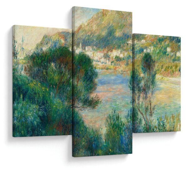 Kép - Auguste Renoir, View of Monte Carlo from Cap Martin, reprodukciók (90x60 cm)