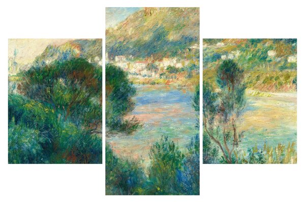 Kép - Auguste Renoir, View of Monte Carlo from Cap Martin, reprodukciók (90x60 cm)