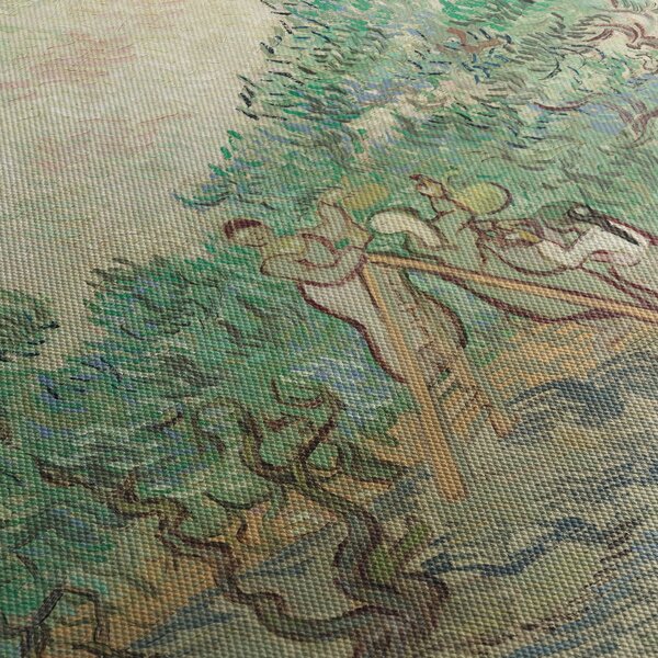 Kép - Vincent van Gogh, The Olive Orchard, reprodukciók (órával) (90x30 cm)
