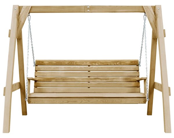 VidaXL impregnált fenyőfa kerti hintapad 205 x 150 x 157 cm