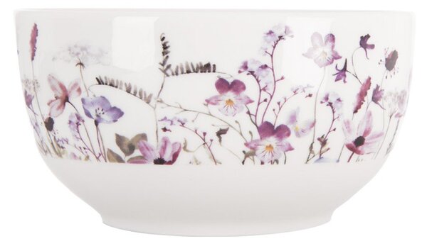 Fehér-lila porcelán leveses tálka 500 ml Louka – Orion
