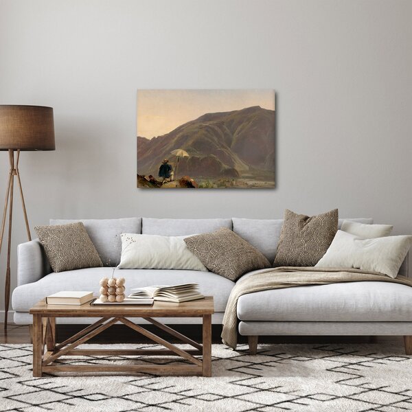 Kép - Jules Coignet, View of Bozen with a Painter, reprodukciók (70x50 cm)