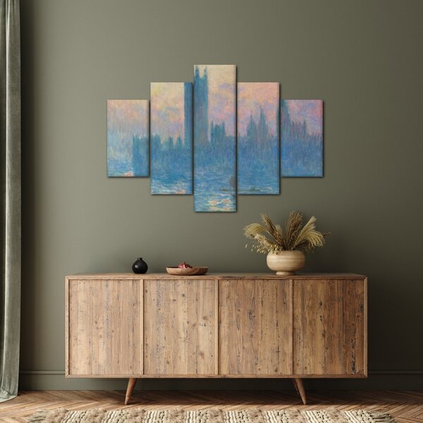 Kép - Claude Monet, The Houses of Parliament, Sunset, reprodukciók (150x105 cm)